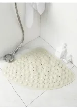 tapis de bain antidérapant d'angle