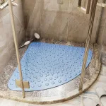 Tapis de Douche Antidérapant d'Angle