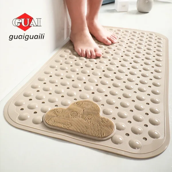 Tapis de Douche Antidérapant Massage Nuage