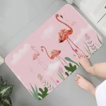 accessoire de salle de bain flamand rose