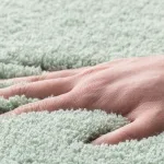 accessoire salle de bain tapis doux