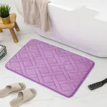 accessoire salle de bain tapis mousse