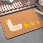 tapis absorbant canard pour salle de bain