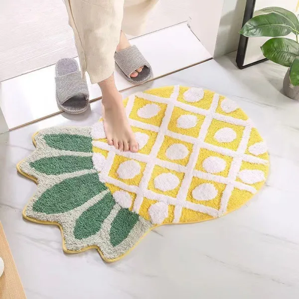 Tapis ananas salle de bain