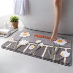 tapis anti-dérapant fleurs