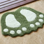 tapis antidérapant en forme de pied