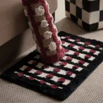 tapis antidérapant géométrique