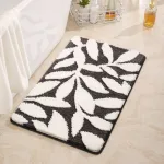 tapis antidérapant motif feuilles