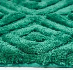 tapis antidérapant salle de bain vert emeraude