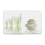 tapis antidérapant salle de bain zen