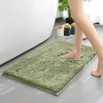 tapis chenille décoratif pour salle de bain