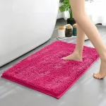tapis chenille doux salle de bain