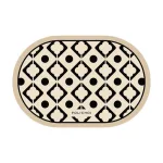 tapis de bain antidérapant forme ovale