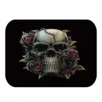 tapis de bain avec tête de mort