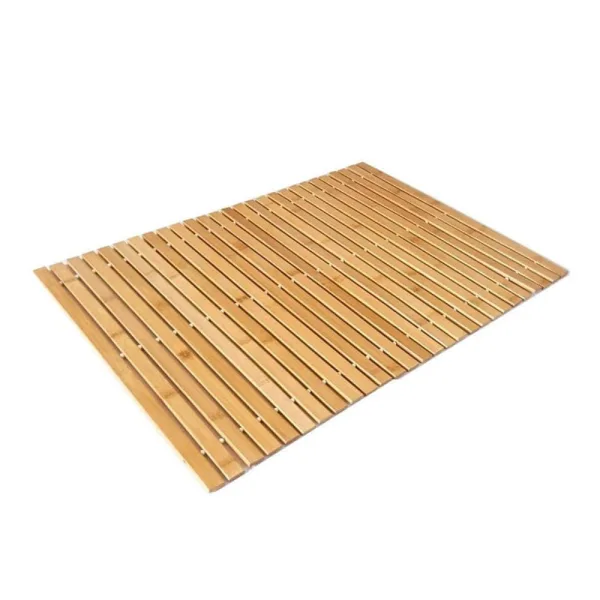 Tapis De Bain Bois Bambou
