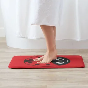 Tapis de bain coccinelle
