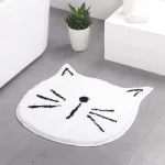 tapis de bain confortable chat