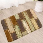 Tapis de bain couleur brique