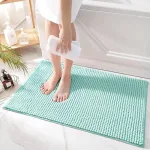 tapis de bain couleur turquoise