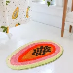 tapis de bain décoratif fruits
