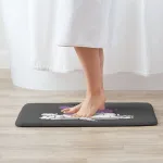 tapis de bain décor lama