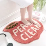 tapis de bain décoratif pêche