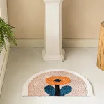tapis de bain décoratif petite fleur