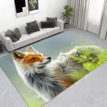 tapis de bain décoratif renard