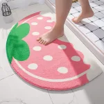 tapis de bain décoratif rose pâle