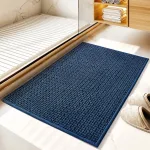 tapis de bain décoratif tressé