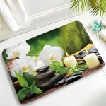 tapis de bain décoratif zen