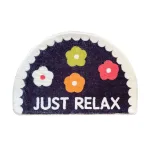 tapis de bain demi lune confortable