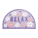 tapis de bain demi lune en velours