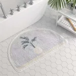 Tapis De Bain Demi Lune Gris