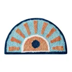 tapis de bain demi lune style scandinave