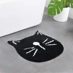 tapis de bain design chat