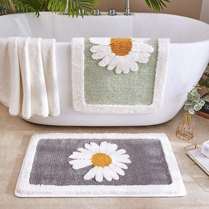 Lot De 3 Tapis De Salle De Bain - Tapis Toilette, Couvercle Et Contour - Polyester, Couleur Marron, Antidérapant, Lavable Machine
