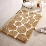 tapis de bain design galet mémoire de forme