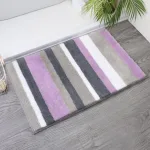 tapis de bain design rayures
