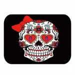 tapis de bain design tête de mort