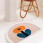 tapis de bain doux fleurie