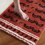 tapis de bain doux motif tigre
