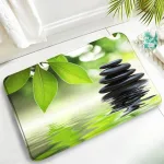 tapis de bain doux zen