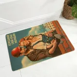 tapis de bain en coton vintage
