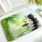 tapis de bain en coton zen