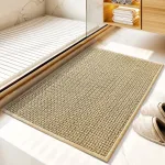 tapis de bain en fibres naturelles