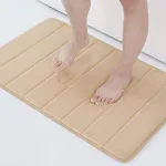 Tapis De Bain Épais Beige