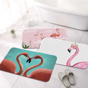 Tapis de bain flamand rose