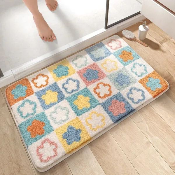 Tapis de Bain Fleuri