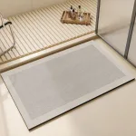 Tapis de Bain Gris Perle